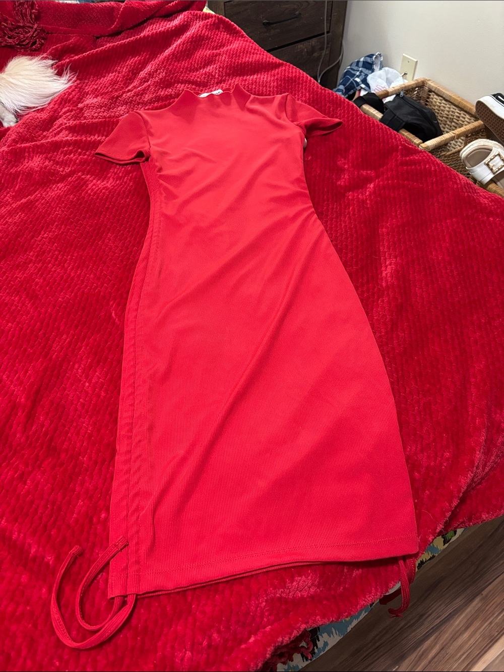 Almost Famous Red Short Sleeve Maxi Dress